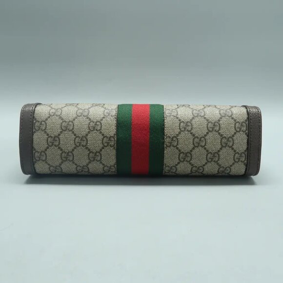 GUCCI Ophidia Brown Canvas Shoulder Bag 1126-020625 - Picture 5 of 12